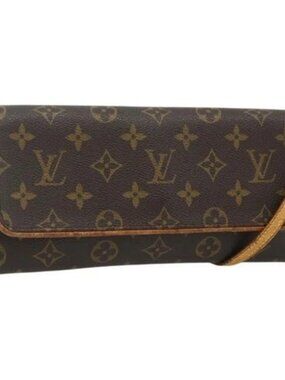 LOUIS VUITTON Monogram Pochette Twin GM Shoulder Bag M51852 LV Auth bs34626